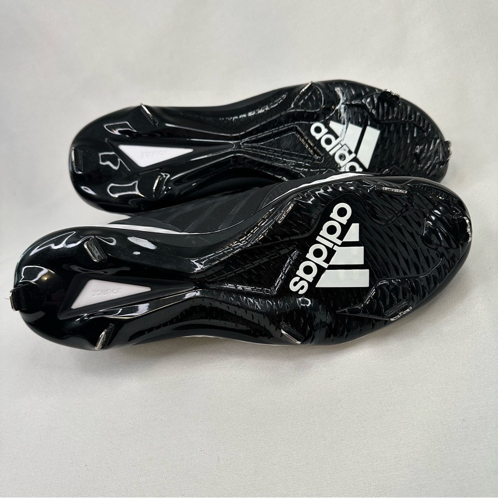 Adidas Men's Icon Bounce Baseball Cleats Black White 13 - Picture 9 of 9